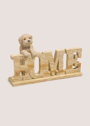 Beige Cockapoo Resin Wood Ornament Beige Cockapoo Resin Wood Ornament