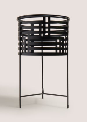 Black Medium Geo Cut Out Planter (55cm) Black Medium Geo Cut Out Planter (55cm)