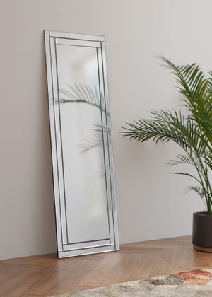 Julian Bowen Deco Frameless Dress Mirror (120 x 40 x 2cm)