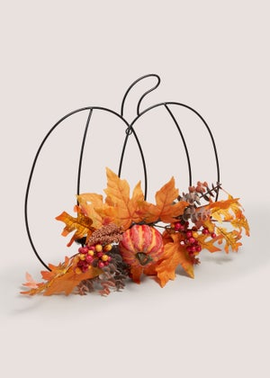 Orange Pumpkin Plant Wall Art