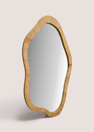 Rattan Abstract Mirror