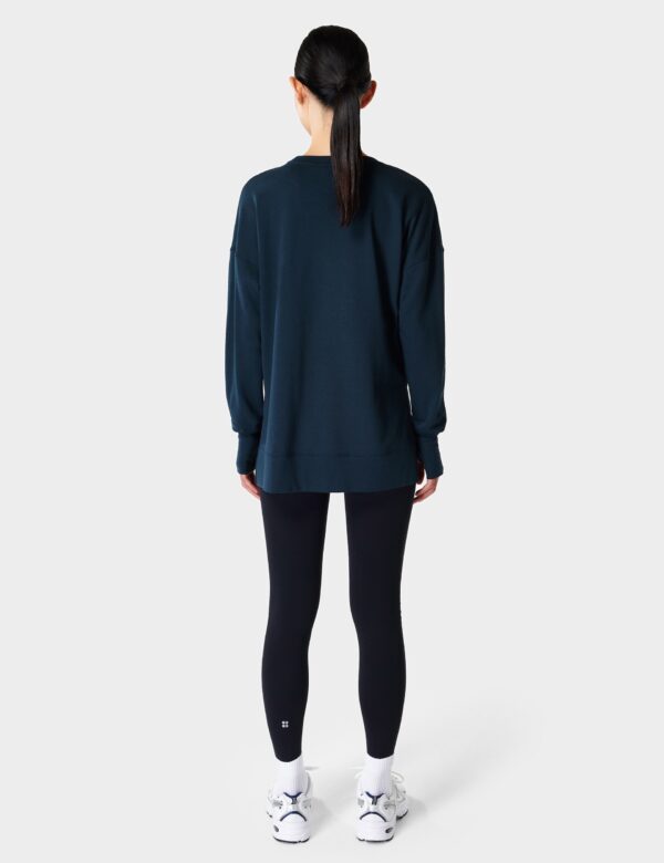 After Class Cotton Blend Longline Sweat-shirt
