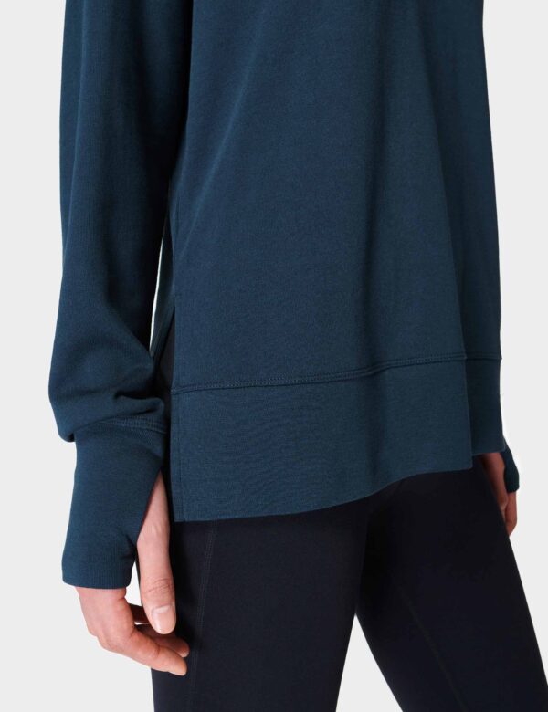After Class Cotton Blend Longline Sweat-shirt