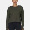 After Class Cotton Modal Crop Sweatshirt