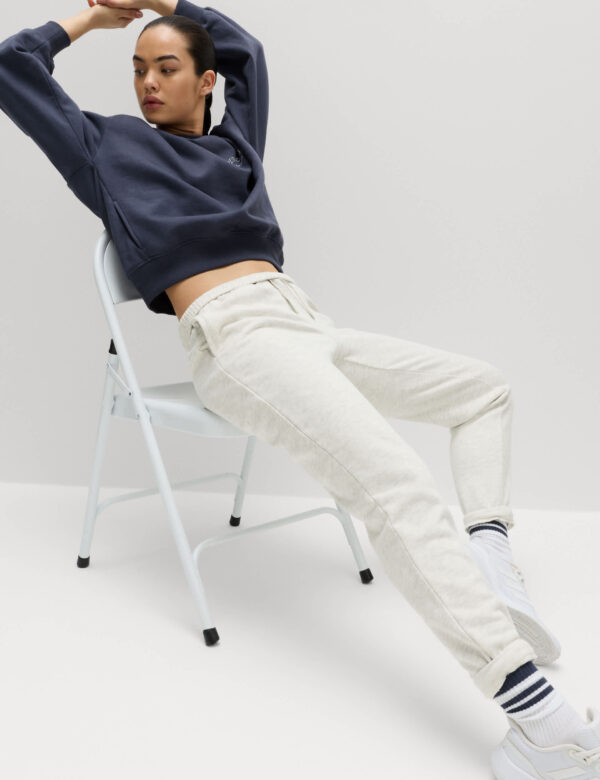 Cotton Rich Cuffed High Waisted Tapered Joggers Cotton Rich Cuffed High Waisted Tapered Joggers