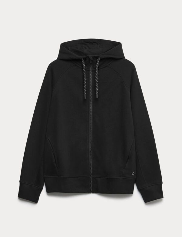 Cotton Rich Zip Up Relaxed Hoodie Cotton Rich Zip Up Relaxed Hoodie