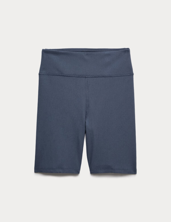 Modal Rich Ribbed High Waisted Shorts