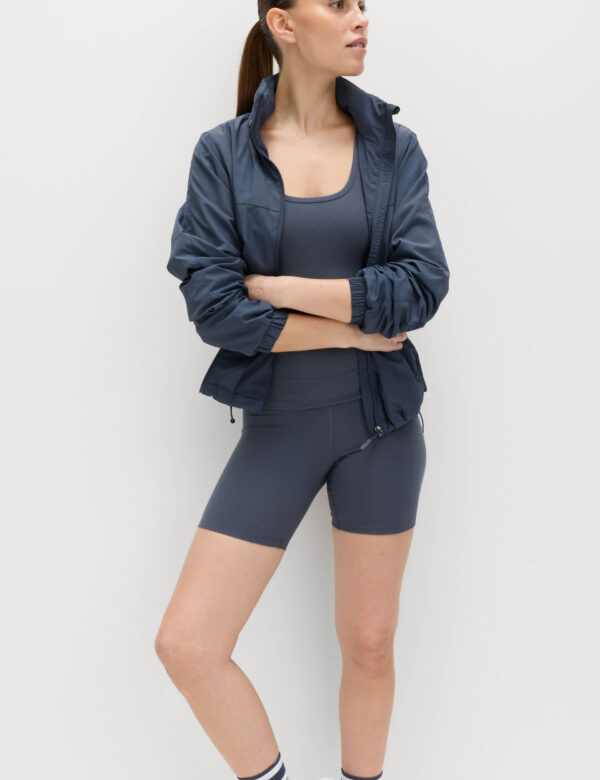 Modal Rich Ribbed High Waisted Shorts