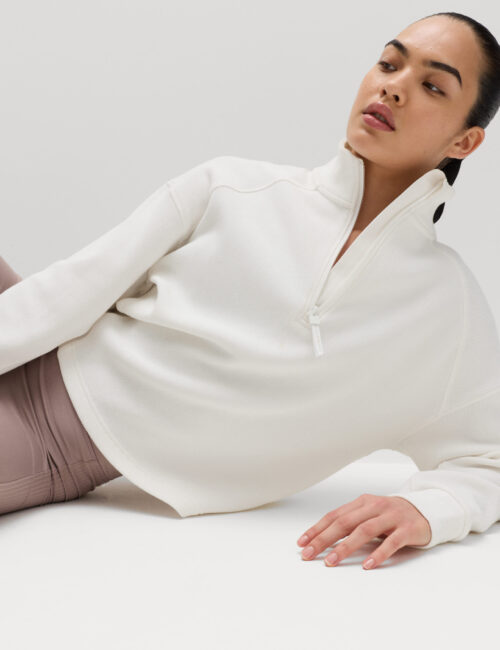 Rib Half Zip Yoga Sweatshirt
