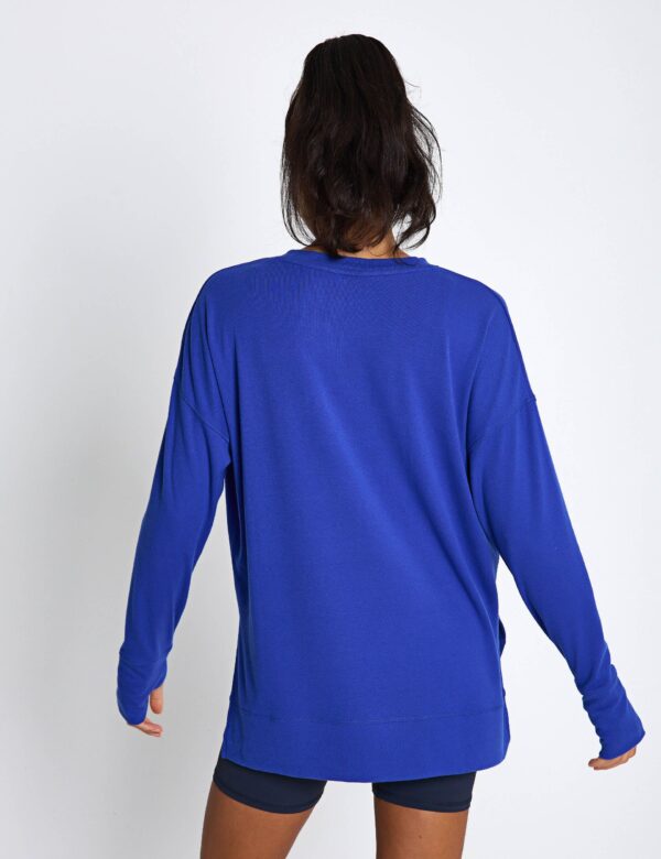 Shelby Crew Neck Step Hem Relaxed Sweat-shirt