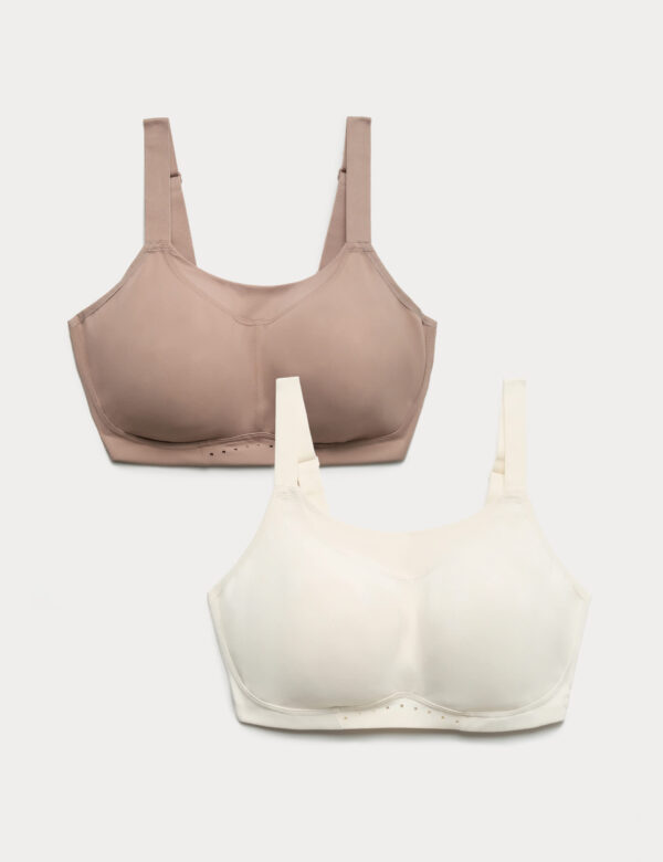 2pk Ultimate Support Non Wired Sports Bras (A-H)