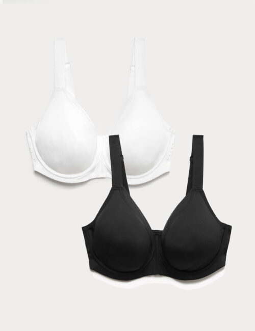 2pk Ultimate Support Wired Sports Bras (A-H)