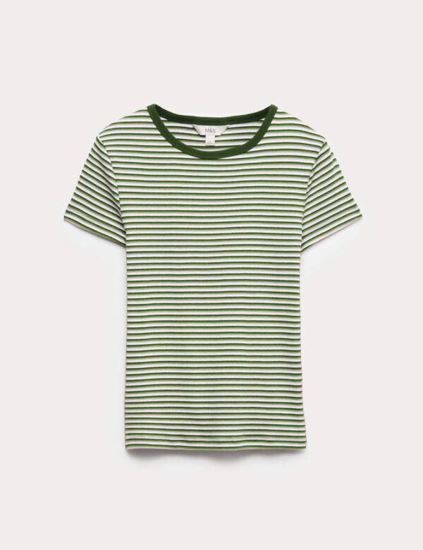 Cotton Rich Ribbed Slim Fit T-Shirt