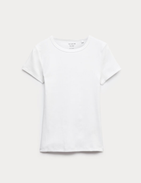 Cotton Rich Ribbed Slim Fit T-Shirt