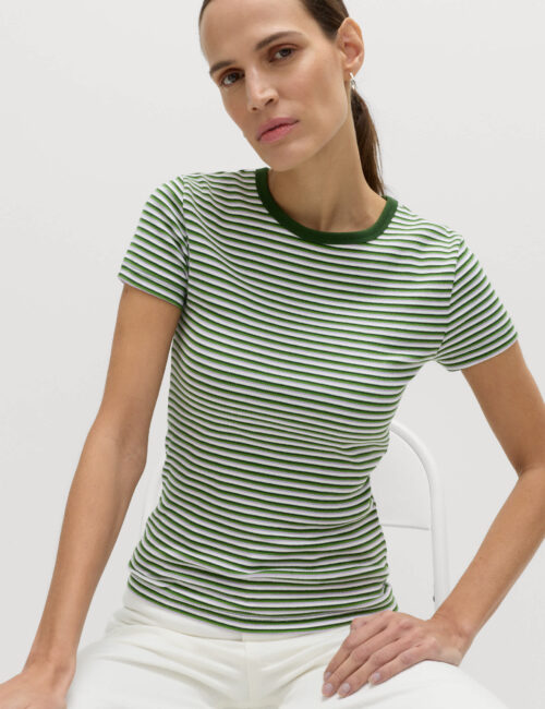 Cotton Rich Ribbed Slim Fit T-Shirt