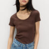 Cotton Rich Scoop Neck Slim Fit T-Shirt