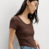 Cotton Rich Scoop Neck Slim Fit T-Shirt