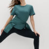 Crew Neck Mesh Panel Relaxed T-Shirt