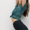 Crew Neck Mesh Panel Relaxed T-Shirt