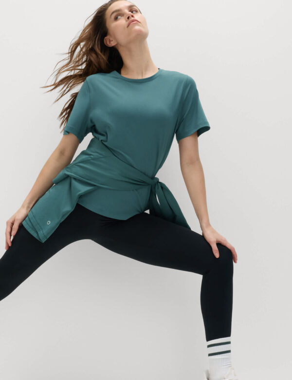 Crew Neck Mesh Panel Relaxed T-Shirt