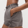 Layered Ruched Running Shorts