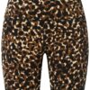 Power Animal Print 6" Biker Shorts