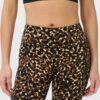 Power Animal Print 6" Biker Shorts