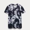 Printed Scoop Neck Fitted T-Shirt
