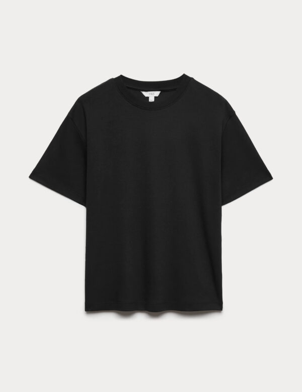Pure Cotton Crew Neck Oversized T-Shirt