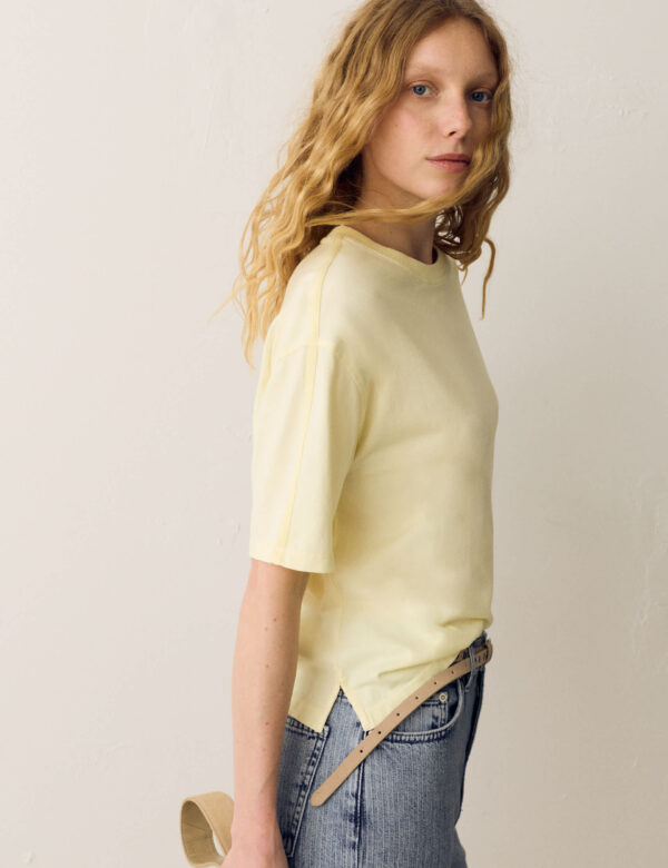 Pure Cotton Short Sleeve Boxy T-Shirt