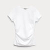 Pure Cotton Slim Fit Ruched T-Shirt