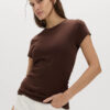 Pure Cotton Slim Fit Ruched T-Shirt