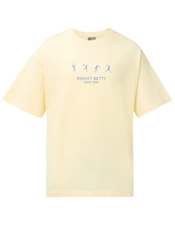 Pure Cotton Tennis Graphic T-Shirt