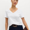 Pure Cotton V-Neck T-Shirt