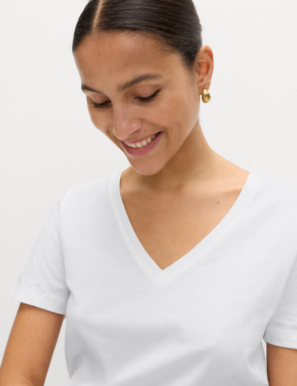 Pure Cotton V-Neck T-Shirt