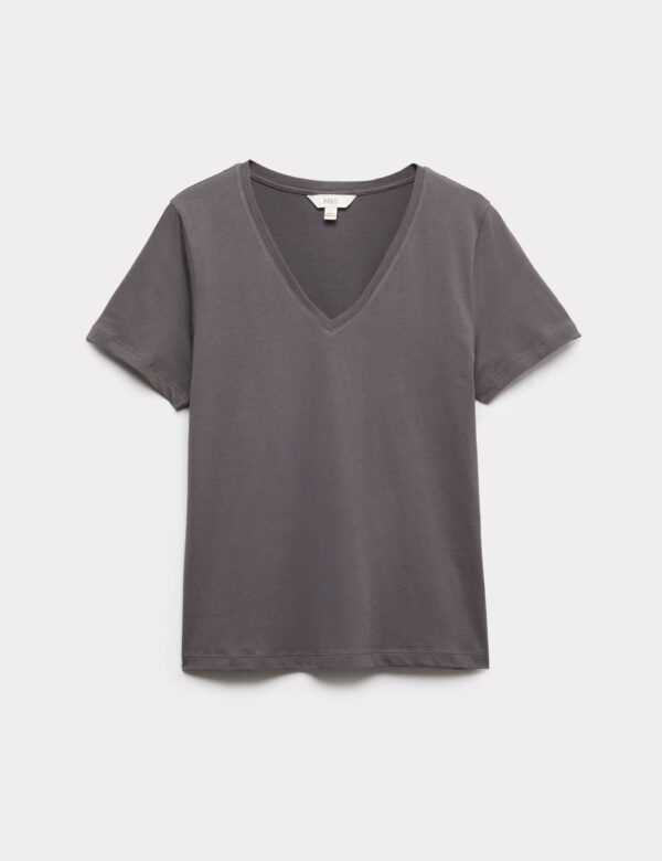 Pure Cotton V-Neck T-Shirt
