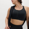 Ultimate Support Zip Up Non Wired Sports Bra (A-GG)