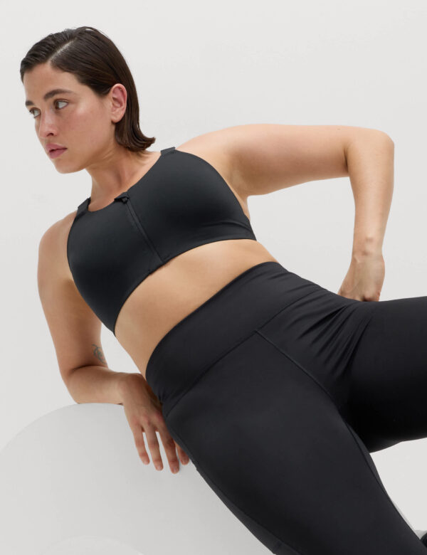 Ultimate Support Zip Up Non Wired Sports Bra (A-GG)